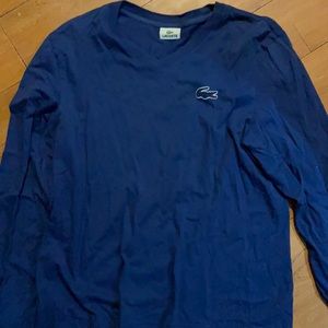 Long sleeve Lacoste shirt blue size 5